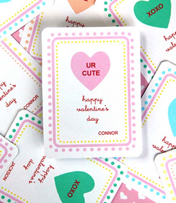 conversation heart valentines