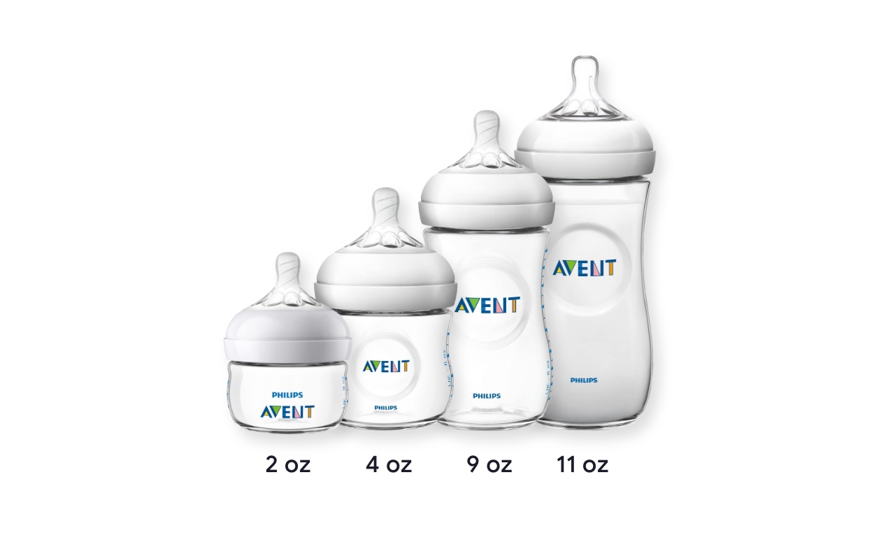 Baby bottle hot sale sizes